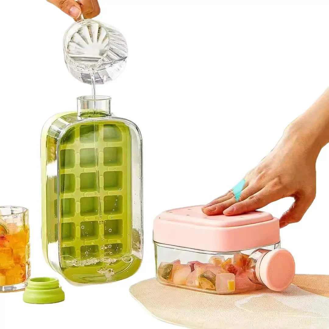 Ice Cube Tray With Straw