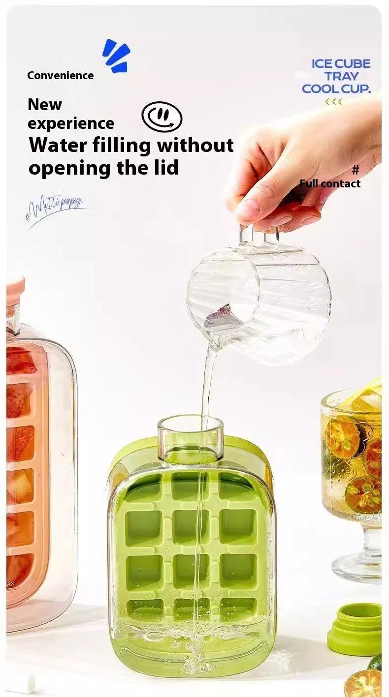 Ice Cube Tray With Straw