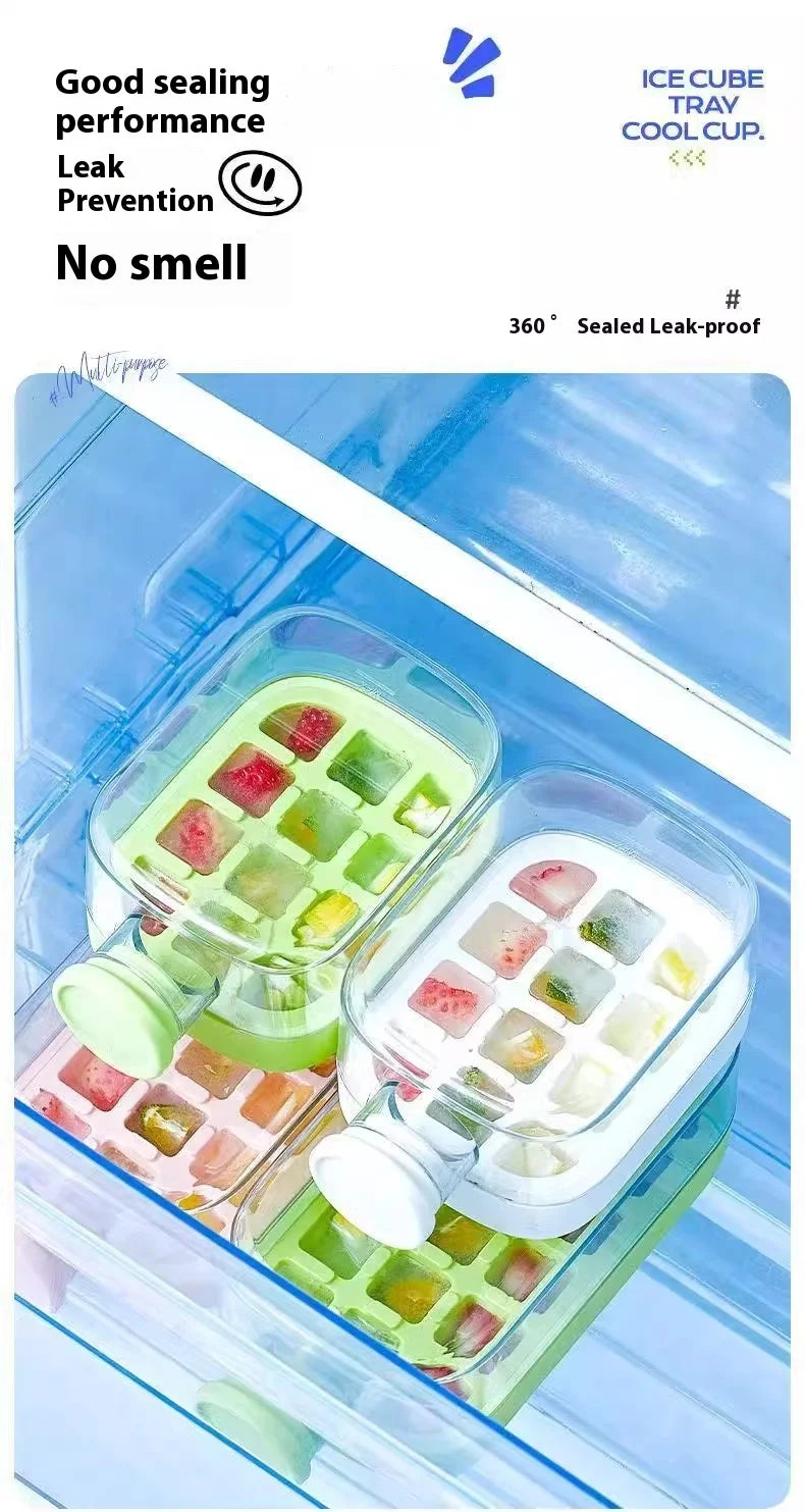 Ice Cube Tray With Straw