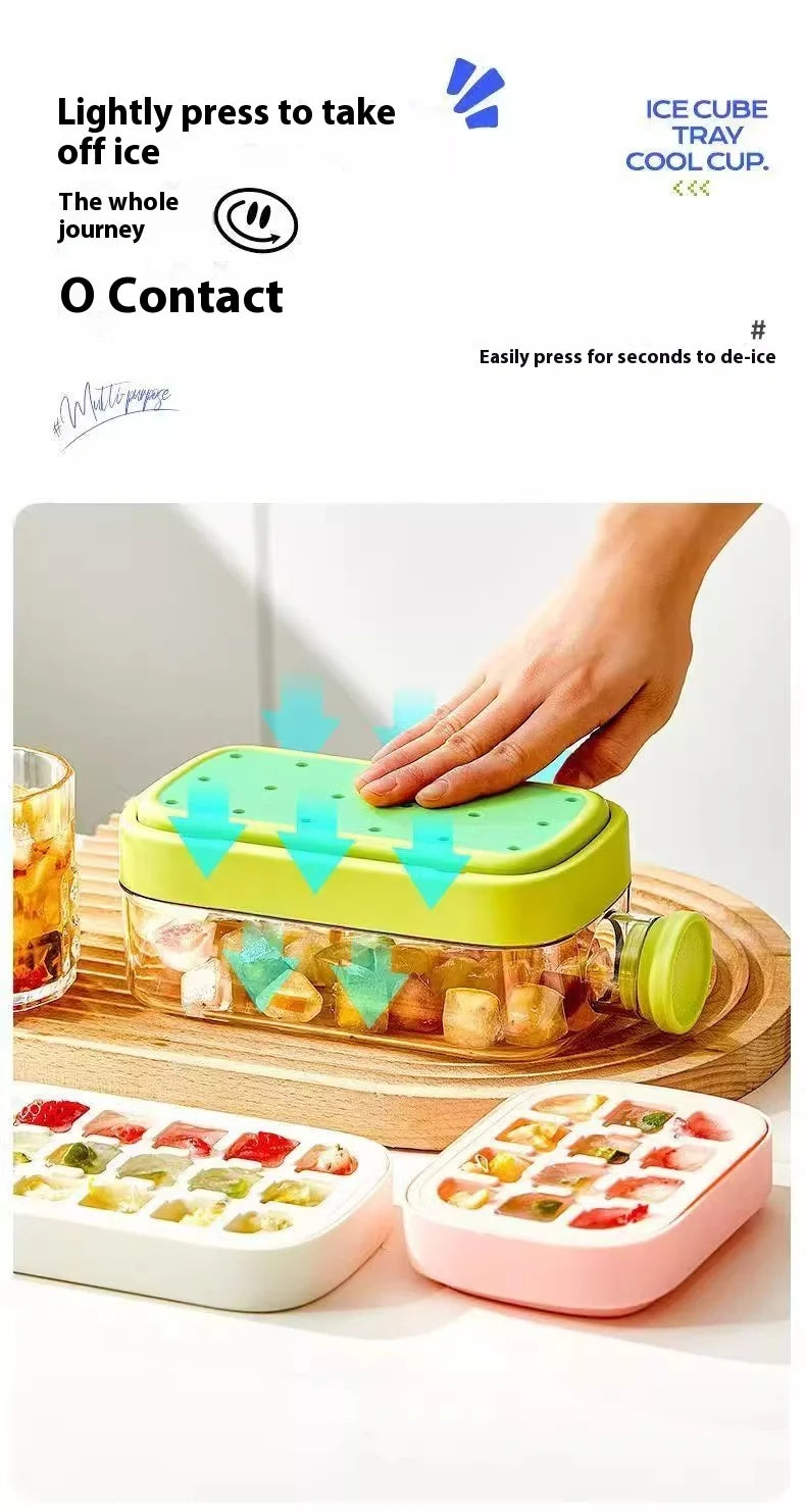 Ice Cube Tray With Straw