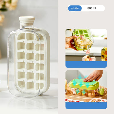 Ice Cube Tray With Straw