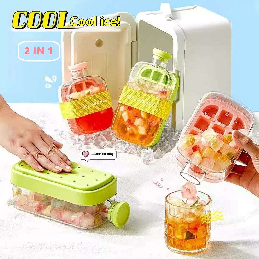Ice Cube Tray With Straw